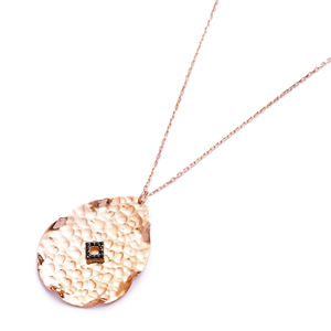 Anillo en forma de pera colgante lágrima en encanto turco venta al por mayor hecha a mano joyería de plata 925 - Product Image 1