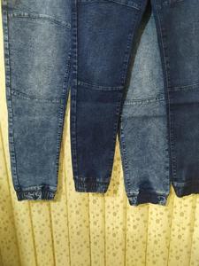 Ropa de Primera Calidad, Marcas Reconocidas, Pantalones Deportivos Casuales de Mezclilla para Hombre, Cintura Elástica de Algodón, para Gimnasio, Lote de Stock de Bangladesh - Product Image 2