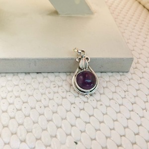 Colgante de Plata de Ley 925 a la moda para mujer con amatista, joyería India púrpura, ajuste de bisel, colgante de plata de ley al por mayor - Product Image 2