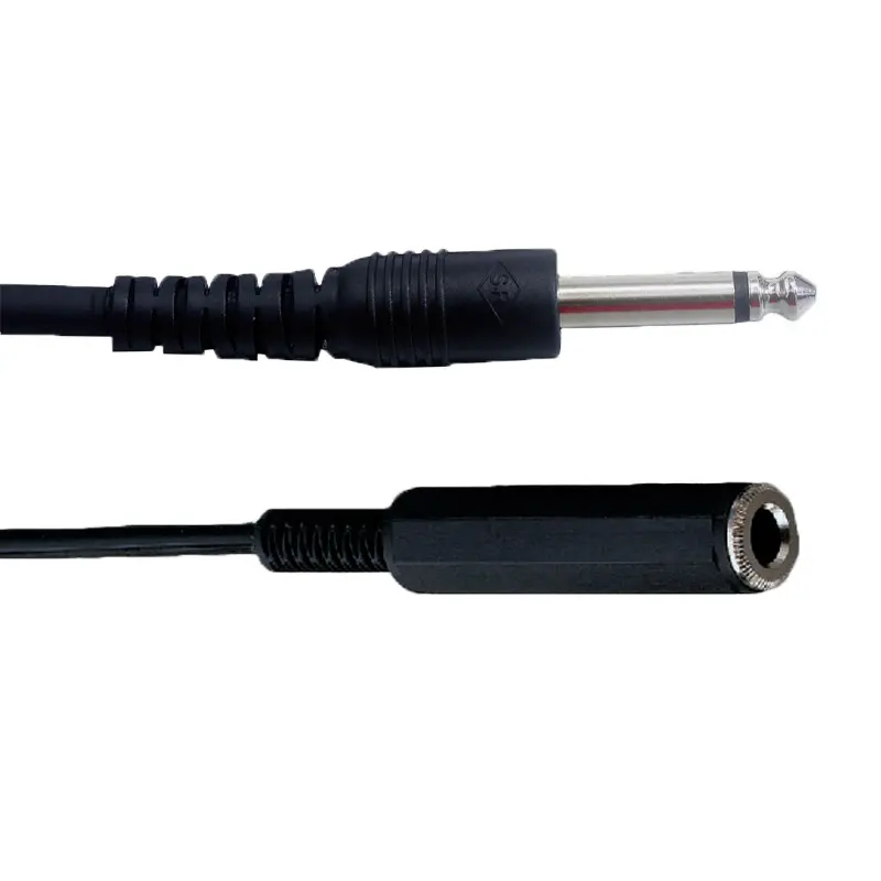 mono cable with 6.35mm male to 6.35mm female