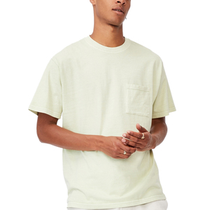 T-shirt homme uni en coton 100% col rond, vente en gros OEM 2021, noir Teelack T. - Product Image 1