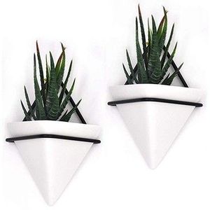 Pots de fleurs isolants, noirs et blancs, pour jardin, nouveau design, plantes revêtues de poudre, galvanisantes - Product Image 1