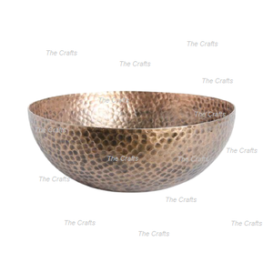 Tazón para Servir Alimentos de Metal Martillado de Calidad Superior con Diferentes Tamaños, Color Dorado, Utensilios de Cocina - Product Image 5
