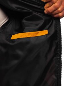 แจ็กเก็ตบอมเบอร์สำหรับผู้ชายแจ็คเก็ตขนเป็ดบอมเบอร์สำหรับฤดูหนาวผลิตตามสั่งขนาดพิเศษ - Product Image 5