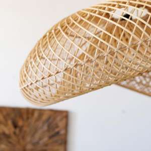 Sustainable Unique <b>Rattan</b> Lamp <b>Shade</b>, Pedant Lampshade Decor Wholesale - Product Image 6