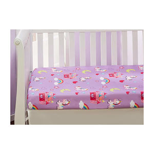 Sábana bajera de muselina para bebé con estampado personalizado sábana bajera de muselina de algodón para bebé - Product Image 1