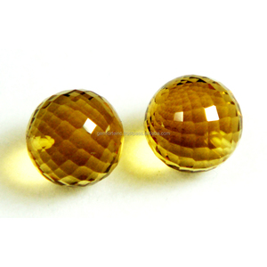 Piedras Preciosas Naturales de Citrino, Corte Redondo Facetado, Tamaño Calibrado, Precio al por Mayor, Piedras Preciosas Sueltas Semipreciosas para Joyería - Product Image 4