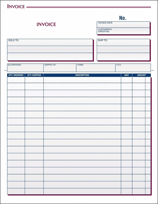 Excellent Printed Form 3 Plys NCR