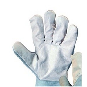 PK-guantes de seguridad para soldadura, hechos de cuero de vaca, cuero partido en la parte trasera, forro de algodón polar interior - Product Image 5