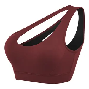 Comfortable one shoulder dance sports bra tops For High-Performance 