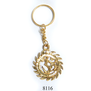 Nautical Brass Decorative <b>Hindu</b> Religious Key Chain with Brass Key Ring for Promotional Gift Key Holder - Product Image 4