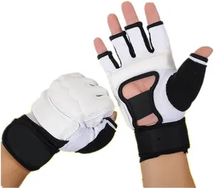 MMA Grappling Karate Fighting Gym Ausrüstung PU Leder Handgelenk wickel Handschuhe für Männer Frauen Kinder benutzer definierte MMA Handschuhe zu günstigen Preisen