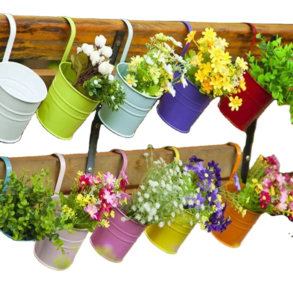 Dibuat Di Vietnam Mudah untuk Menggantung Pot Bunga Kecil Tanaman Kuningan Vas Pot Bunga