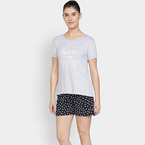 Fray-Camiseta lisa de Color con pantalones cortos, conjuntos elegantes de verano de talla grande - Product Image 3