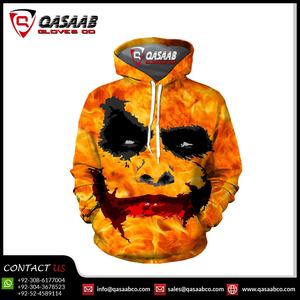 Sudadera con capucha personalizada para hombre, ropa deportiva de talla grande, color blanco, sublimación - Product Image 3