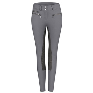 Shemax 2024 OEM nueva moda hecho en Pak venta al por mayor equitación ecuestre Pro Grip asiento completo señoras calzones-gris ahumado - Product Image 2