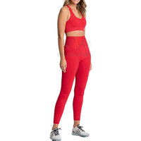 Soutien-gorge en maille pour femmes, legging, tenue de sport, ensemble de Yoga, sans couture, 2021