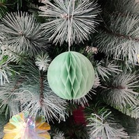 Boules de papier de soie de 8 cm, ornements suspendus pour la rentrée scolaire, la remise des diplômes, les anniversaires, les mariages, les baby showers, Noël, respectueux de l'environnement