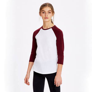 Maillot de baseball femmes maille Softball chemises à manches courtes col en v sports Fitness plaine baseball - Product Image 4