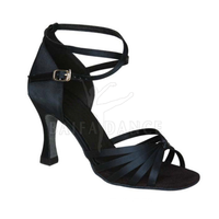 Venta al por mayor cómodos señoras zapatos de baile latino zapatos de salón de salsa con forro de cuero genuino para las mujeres