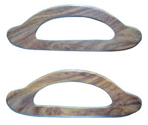 Bolso de mano con asa de madera - Product Image 2