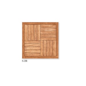 Carreaux de sol en céramique porcelaine design petit carré de couleur orange 600x600mm - Product Image 3