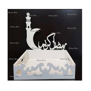 Bandeja de fechas de Ramadán de madera maciza, bandeja de comida con forma de rectángulo de tamaño personalizado para uso en eventos de hotel en casa - Product Image 5