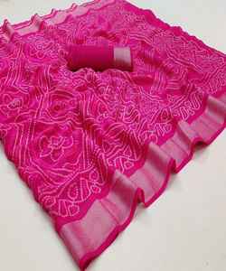 Banarasi Seda Jacquard Sari Blusa Mujer Fiesta Festival Uso diario Algodón suave Seda Diseño moderno Evergreen Venta al por mayor Precio bajo - Product Image 6