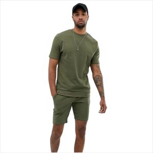 Custom Logo T Shirt <b>Men</b> Clothes With <b>Short</b> Set Cotton Breath Clothing Summer <b>Short</b> Sets for <b>Men</b> With Crew Neck Style T Shirt - Product Image 1