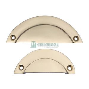 Tiradores-Tiradores de taza de latón Manija de gabinete Perilla Tirador de puerta Accesorio de hardware Tirador de tocador - Product Image 1