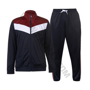 Los hombres cómodos de algodón y poliéster traje de pista - Product Image 3
