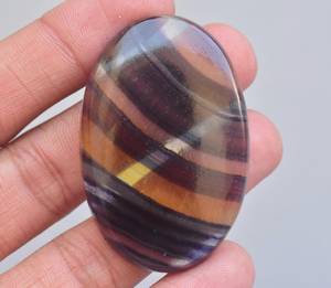 Cabujón de piedras preciosas de fluorita multicolor, diseño increíble, joyería, gran oferta - Product Image 4