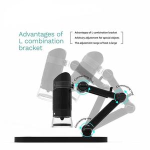 Microscope électronique numérique USB HD 1000x, avec Zoom éclairé et support rotatif à 360 degrés