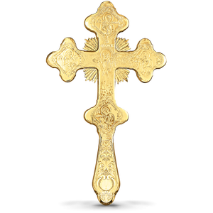 Ensemble de quatre pièces en croix d'autel, avec porte-bougie, fournitures d'église - Product Image 3