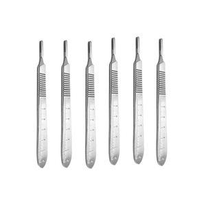Venta caliente Mango de bisturí de la mejor calidad No. 3,4,5,6,7 Implantes de acero inoxidable curvos rectos Juego dental Instrumentos quirúrgicos - Product Image 1