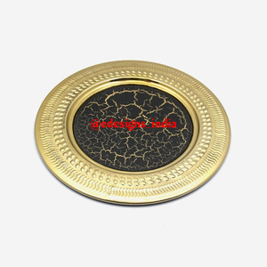 Designer Metal Charger Plate Round Shape Decorative Handmade Under Plate Latest Arrival Affordable High Quality Serving <b>Platter</b> - Product Image 3