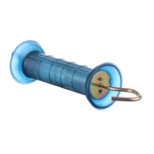 Manijas de Plástico para Puertas con Resorte de Acero Azul Claro y Brida de Seguridad para Sistemas de Cercas Eléctricas Solares - Product Image 2