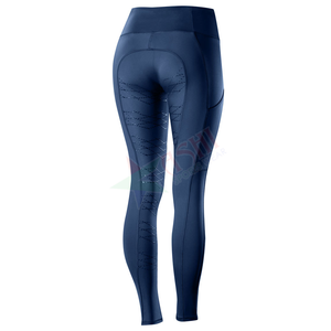 Women's High <b>Nylon</b> Equestrian Tights Thermal Knee Patch Western Style Horse Riding Leggings Silicone Grip Outdoor Sports Riding - Product Image 6