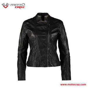 Custom Made Breathable Windproof Leather <b>Women's</b> Brando Rider <b>Jacket</b> Winter Season Motorcycle Garments - Product Image 3
