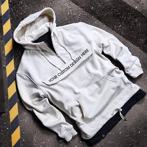 เสื้อฮู้ดสวมหัวแนวสปอร์ตสำหรับผู้ชายเสื้อมีฮู้ดแบบยูนิเซ็กส์เสื้อฮู้ดแฟชั่นมีซิปครึ่งตัวสำหรับฤดูหนาว - Product Image 5