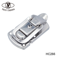 Qualité HC266 Zinc Plaqué Métal Hasp Serrure Haute Qualité Heavy Duty Vintage Professionnel Avion Food Truck Case Grand Matériel