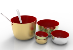 Bol à fruits Zik Zak en aluminium de qualité supérieure bol de Style Unique motif incurvé émail luxe de haute qualité Offre Spéciale fantaisie bol pas cher - Product Image 3