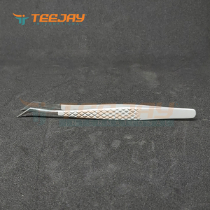 ปากคีบ Seagull รัสเซียแบบผงเคลือบสีขาวหม่น,อุปกรณ์แยกขนตาเหมาะสำหรับการแยกและเก็บขนตา - Product Image 5