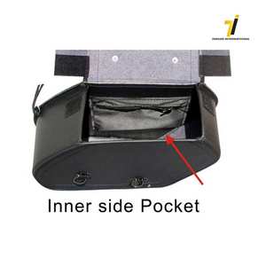 Rider Premium 36l Motorcycle Saddle <b>Bags</b> | Leather <b>Motorbike</b> Panniers - Product Image 3