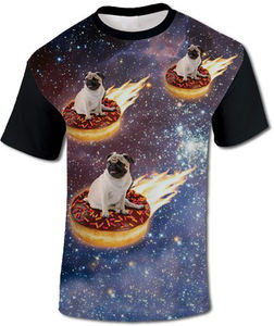 T-shirt pour hommes, vêtement en coton et Polyester avec impression par Sublimation, graphique - Product Image 3