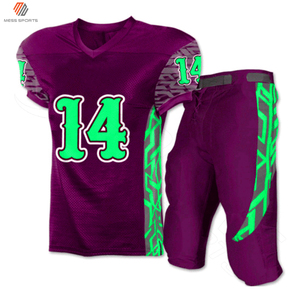 Ensemble d'uniformes de football américain sublimés sur mesure, vêtements de sport en polyester, logo imprimé, kit de maillot d'équipe - Product Image 5
