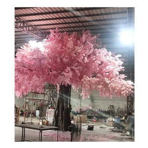 Grand Parapluie de Mariage <span class=keywords><strong>Rose</strong></span> en Forme de Fleur de Cerisier Artificiel 650cm de Hauteur Silken en Fibre de Verre Fleur de Soie Simulation de Plante - Product Image 5