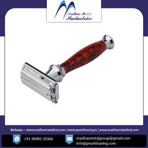 Última Navaja de Seguridad de Doble Filo Ajustable con Perlas, Hoja de Acero Inoxidable, Diseño de Apertura Giratoria para Uso Facial y Corporal Masculino, Barbería - Product Image 6