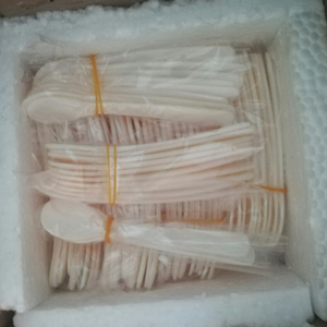 Juego de dos cucharas para caviar, cucharas con forma de concha para helado - Product Image 4