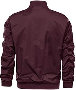 Veste de sport d'hiver de qualité supérieure, coupe personnalisée, grande taille, fermeture éclair, polyester, impression de logo, veste bomber pour homme - Product Image 3